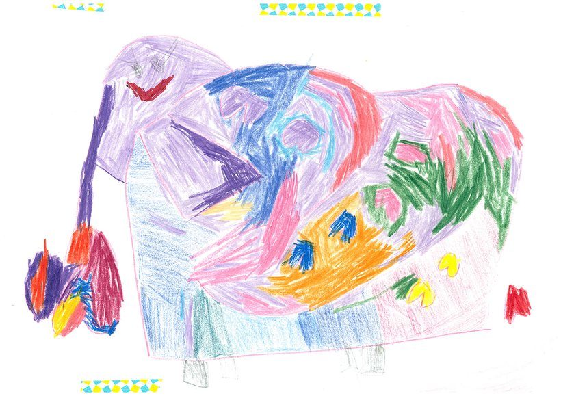 子どもの原画 夢の中の像